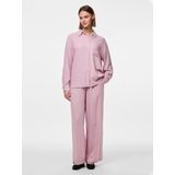 Pieces - Pia Loose Fit Overhemd - Groen - 70% Viscose 30% Linnen