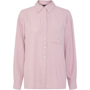 Pieces - Pia Loose Fit Overhemd - Groen - 70% Viscose 30% Linnen