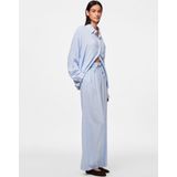 Pieces - Pia Wide Leg - Hoge Taille Broek - Wijde Pijpen