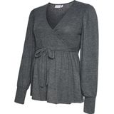 MAMALICIOUS - Shirt - Grafiet - Gerecycled Materiaal - Met Borstvoedingsfunctie
