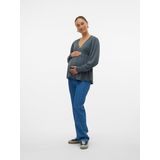 MAMALICIOUS - Shirt - Grafiet - Gerecycled Materiaal - Met Borstvoedingsfunctie