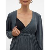 MAMALICIOUS - Shirt - Grafiet - Gerecycled Materiaal - Met Borstvoedingsfunctie