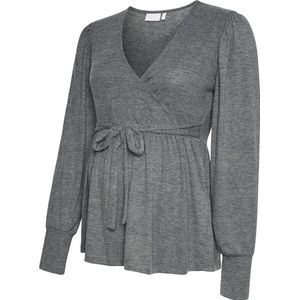 MAMALICIOUS - Shirt - Grafiet - Gerecycled Materiaal - Met Borstvoedingsfunctie