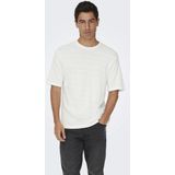 Only & Sons - Onsgivo Reg 12 Ss Crew Knit Noos - T-shirt - Cloud Dancer