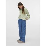 VERO MODA - Cargobroek - Wide Leg Fit - Met Strikkoord Sluiting - Voor Meiden
