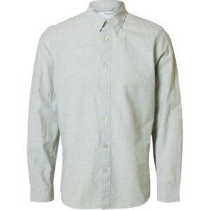 Overhemden - Effen - Katoen - Slim Fit - Lange Mouw