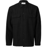 SELECTED HOMME - Slh-Leroy Sun Overshirt - Heren - Zwart - 1 Stuk