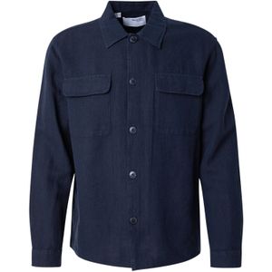 Overhemd - Effen - Linnen - Lange Mouw - Regular Fit