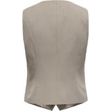 Only - Onliris-hattie - Gilet - Taupe Grijs Gemêleerd - Dames