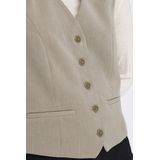 Only - Onliris-hattie - Gilet - Taupe Grijs Gemêleerd - Dames
