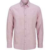 Overhemd - Blauw - Katoen/Linnen - Comfort Fit