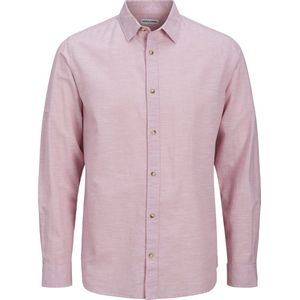 Overhemd - Blauw - Katoen/Linnen - Comfort Fit