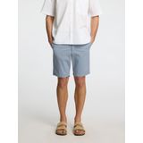 Selected - Slim Miles Flex Short - Lichtblauw - Katoenmix