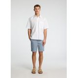 Selected - Slim Miles Flex Short - Lichtblauw - Katoenmix