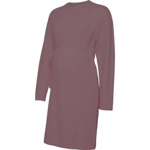 Mlaysa - Zwangerschapsjurk - Gebreid - Groen - O-hals - Lange Mouwen - Regular Fit