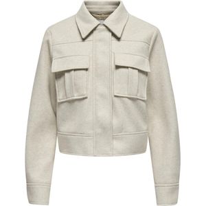 Only Onlnancy Life Short Cargo Jacket Cc Otw Dames Jas Pumice Stone Melange