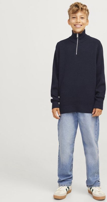 Jack & Jones - Jprblamilano Stitch Knit - Trui - Navy
