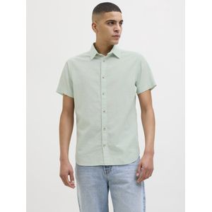 Jack & Jones - Overhemd - Iceberg Green - Katoenmix - Regular Fit