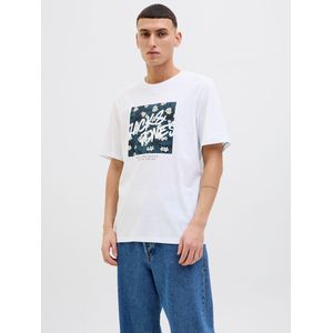 T-shirt met ronde hals en logo JACK & JONES. Katoen materiaal. Maten XL. Wit kleur