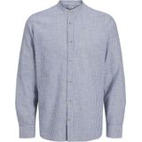 Jack & Jones Langarmhemd JJESUMMER BAND SHIRT LS SN mit Bandkragen