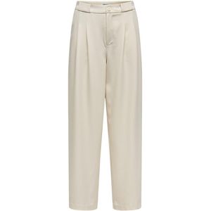 ONLY - Wijde Broek - Ecru - Polyester