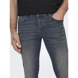 Onsloom - Low Rise Slim Fit - Jeans - Licht Verwassen Dark Denim Look