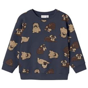 NAME IT Boy Sweatshirt Regular Fit, Dark Sapphire, 110