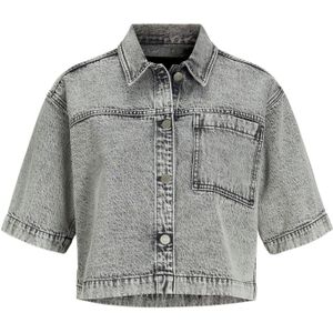 Jack & Jones - Grijze Denim Comfort Blouse voor Dames