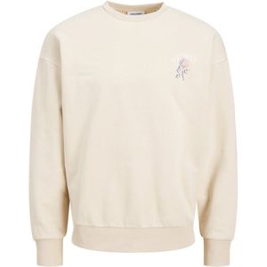 JACK&JONES JJCHARGE PRINTED SWEAT CREW NECK Heren Trui - Moonbeam