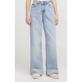 JXTOKYO Wide Fold Up HW Jeans R6169 DNM, blauw (light blue denim), 29W / 32L