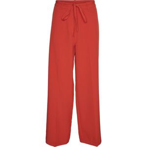 VERO MODA VMVALENTINA HW Pants WVN BTQ GA, fiery red, M