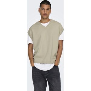 Onslusim - Gebreid Gilet - V-Hals - Mouwloos - Relaxed Fit