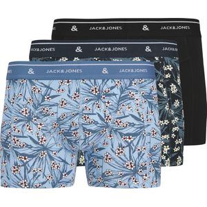 Jack en Jones - Boxershort - Blauw Dessin - Katoen - Rekbaar