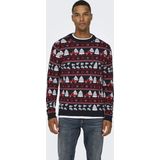 Onsxmas - Gebreide Pullover - Ronde Hals - Lange Mouwen - Regular Fit
