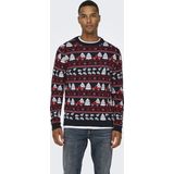 Onsxmas - Gebreide Pullover - Ronde Hals - Lange Mouwen - Regular Fit