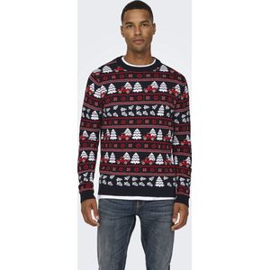 Onsxmas - Gebreide Pullover - Ronde Hals - Lange Mouwen - Regular Fit