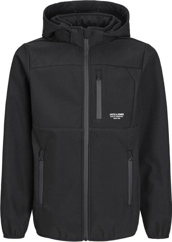 JACK&JONES JUNIOR JJTHEO SOFTSHELL JACKET NOOS JNR Jongens Jas - Black