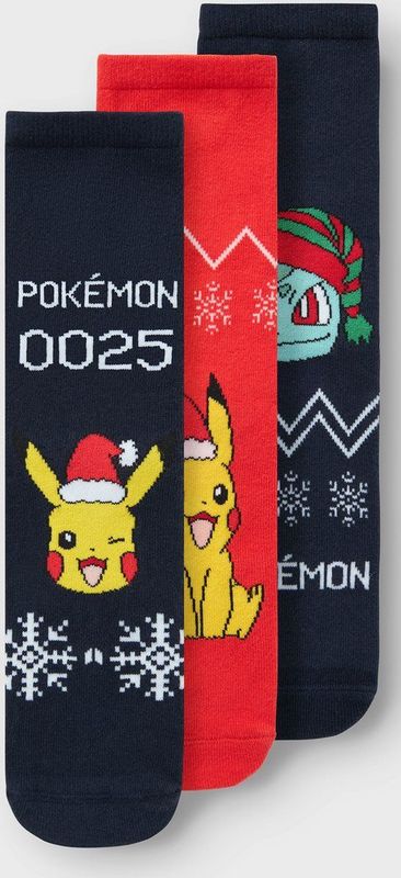 NAME IT - NKMODIS POKEMON 3P - Sokken - Multicolor - 80% Katoen, 17% Nylon, 3% Elastaan