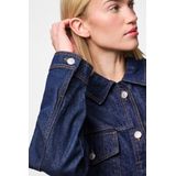 Pieces - Pcelma Denim Jacket Noos - Denim Jas - Dark Bleu