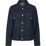 Pieces - Pcelma Denim Jacket Noos - Denim Jas - Dark Bleu