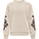 ONLY meisjes kids trui EASTON Birch Chocolate Brown Regular Fit