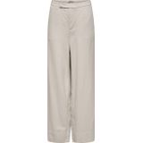 ONLY - ONLCARO - Casual Broek - Beige - Wide Leg High Waist