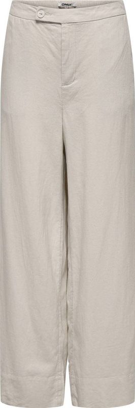 ONLY - ONLCARO - Casual Broek - Beige - Wide Leg High Waist