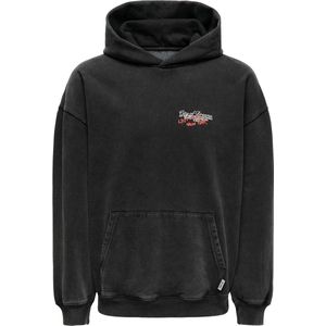 Only Kobramon Washed Hoodie Cs Swt Jongens Trui