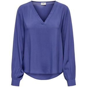 Jacqueline de Yong - Laurel Life - Blousetop - Zwart - Lange Mouwen - V-hals