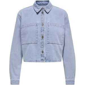 Cropped jeansvestje