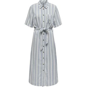 ONLY - ONLCARO LINEN BELT DRESS - Dames - Maxi Jurk - Katoen