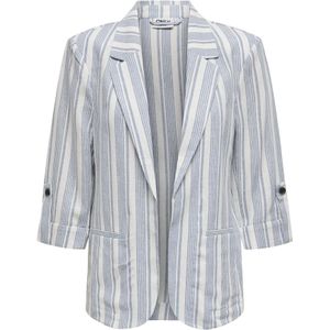 ONLY regular blazer grijsblauw