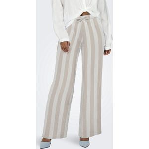 ONLY - ONLCARO MW LINEN BL PULL-UP PANT CC PNT - Dames - Leggings