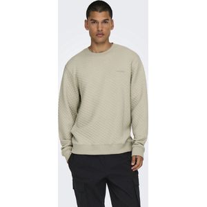 Only & Sons - Onsadler Reg Quilt Crew Neck Sweat - Heren - Sweaters